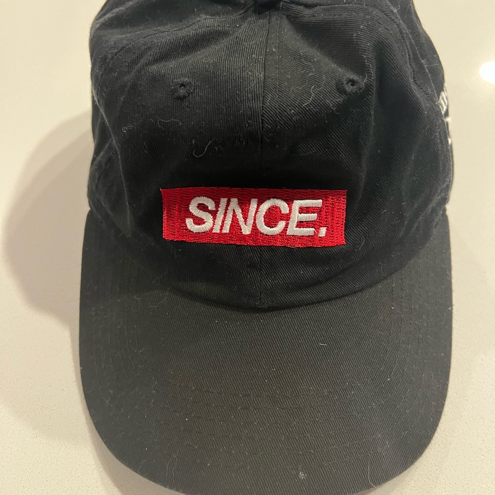 Black 'Since' Embroidered Cap